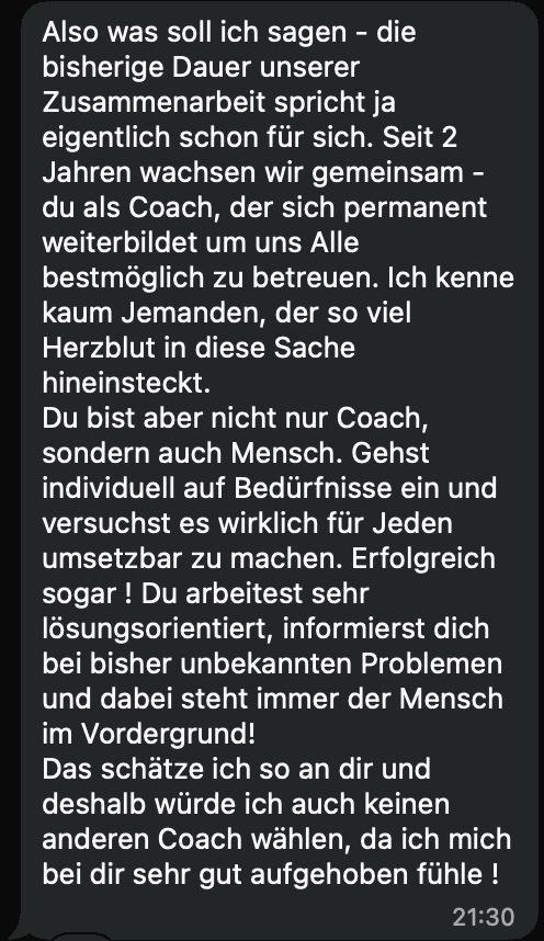 Feedback von Alina B.