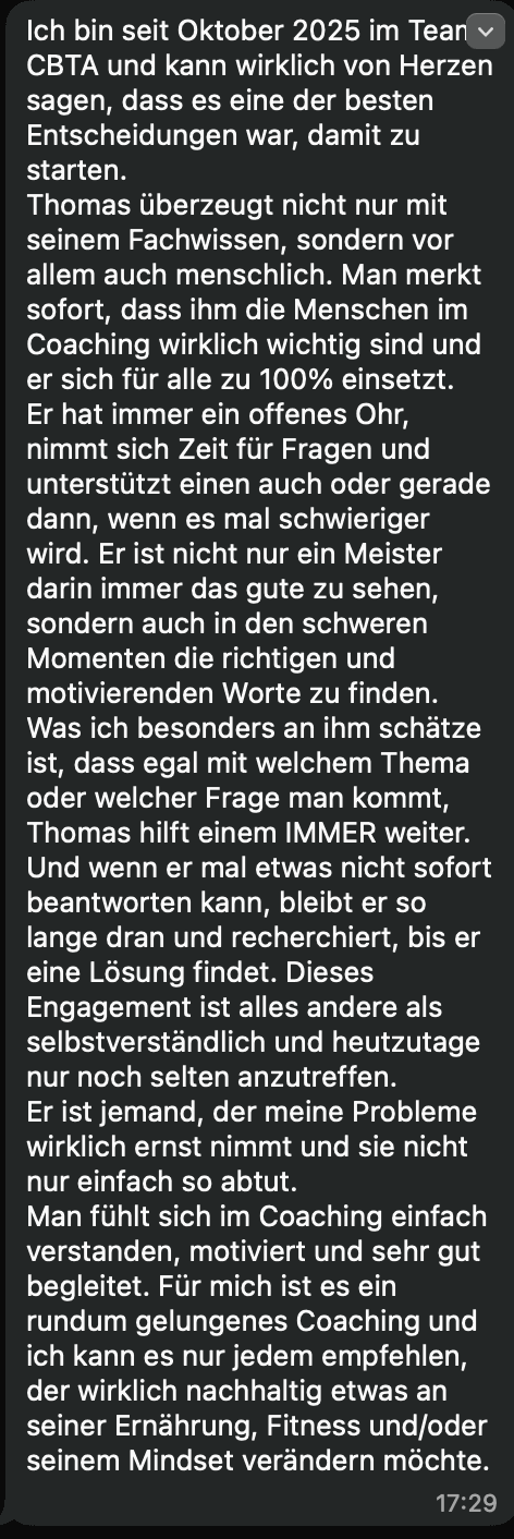 Feedback von Jacqueline F.