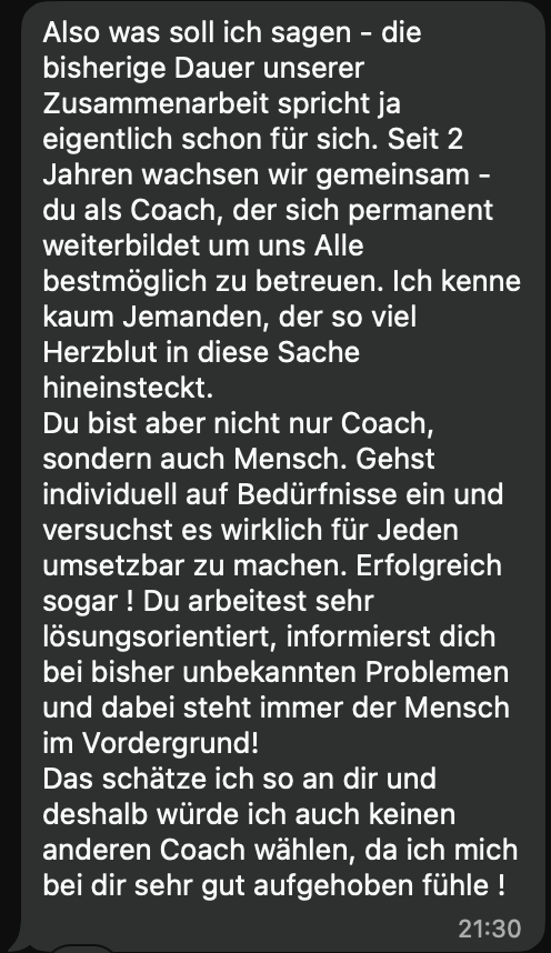 Feedback von Alina B.
