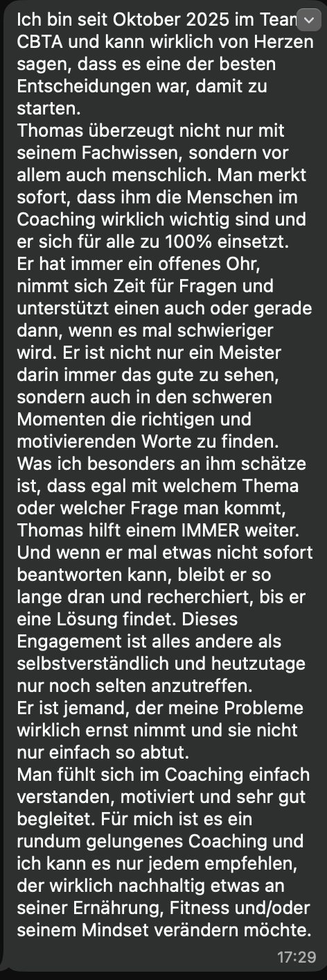 Feedback von Jacqueline F.